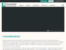 Tablet Screenshot of chesterfieldmochamber.com